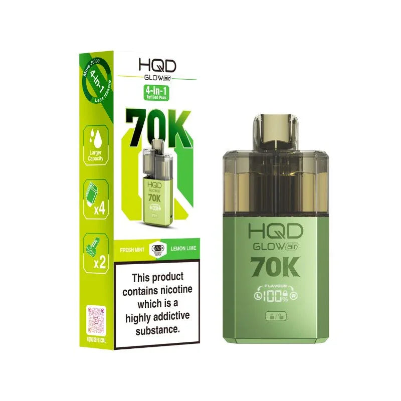 HQD Glow Air 70K Prefilled Disposable Vape Kit