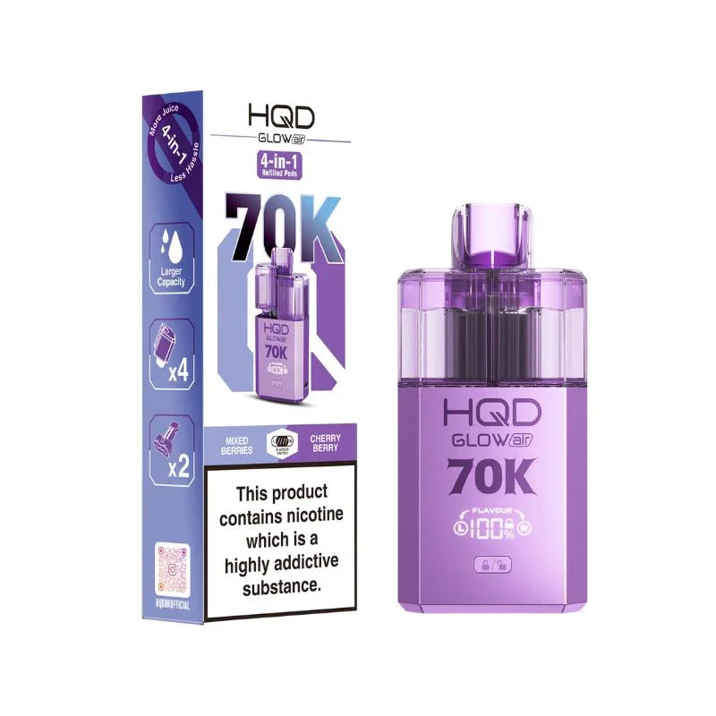 HQD Glow Air 70K Prefilled Disposable Vape Kit