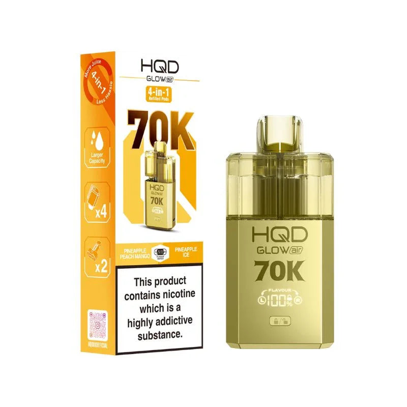 HQD Glow Air 70K Prefilled Disposable Vape Kit
