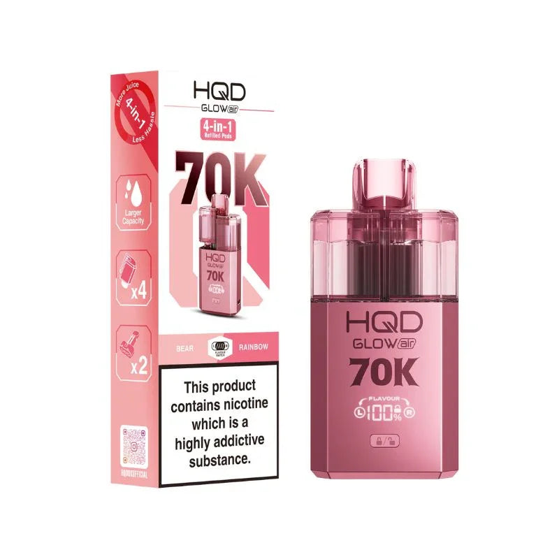 HQD Glow Air 70K Prefilled Disposable Vape Kit