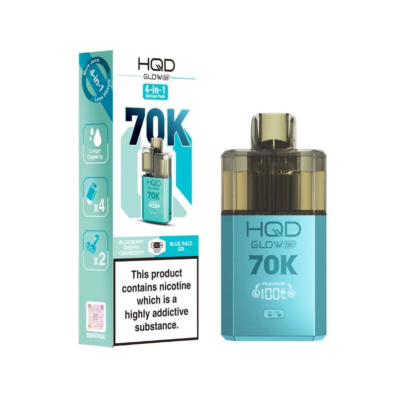 HQD Glow Air 70K Prefilled Disposable Vape Kit