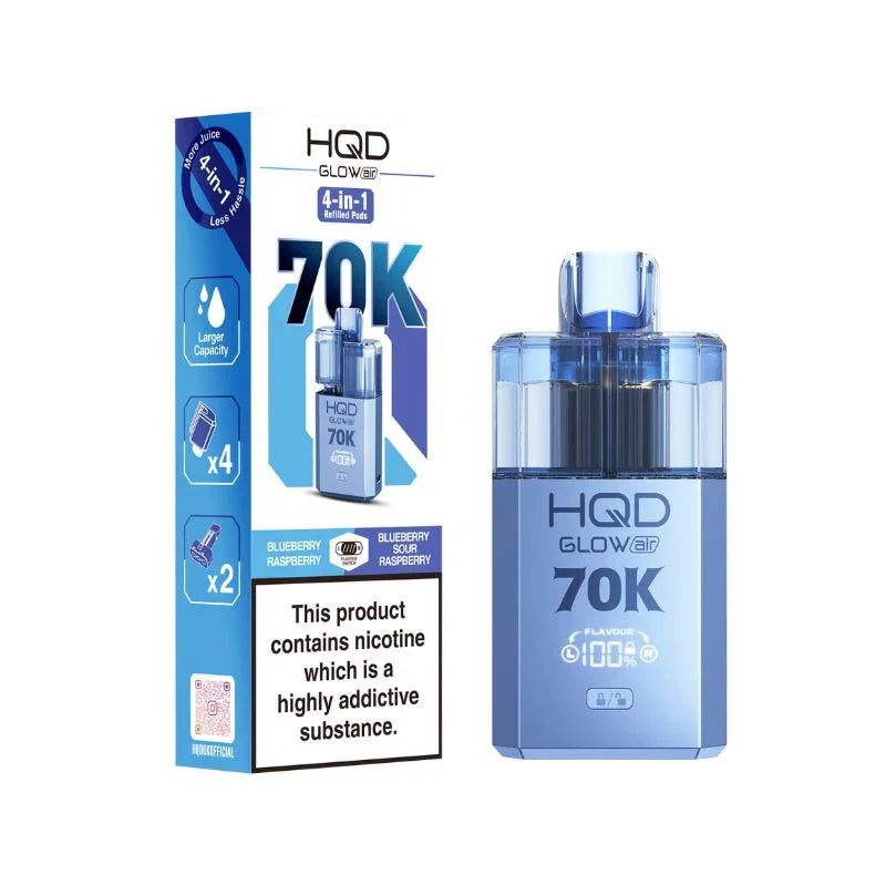 HQD Glow Air 70K Prefilled Disposable Vape Kit
