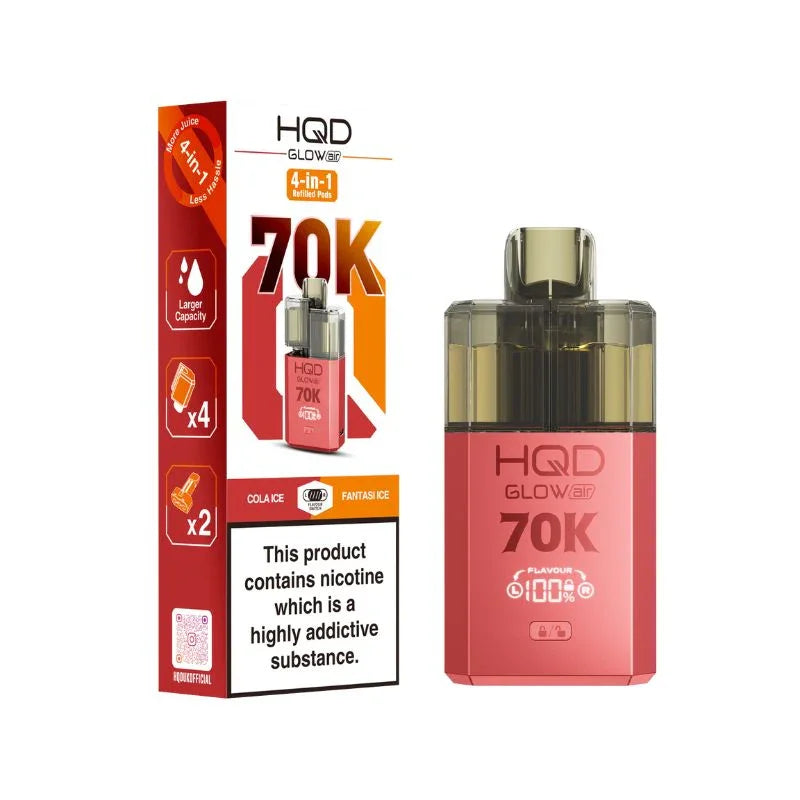 HQD Glow Air 70K Prefilled Disposable Vape Kit