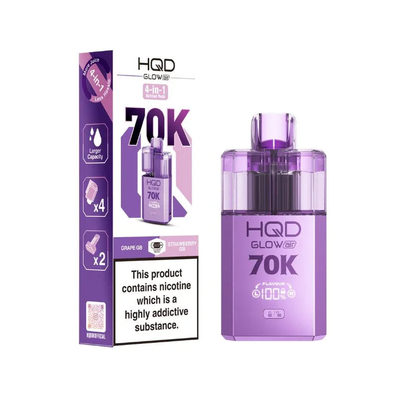 HQD Glow Air 70K Prefilled Disposable Vape Kit