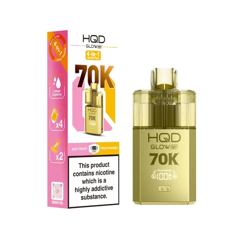 HQD Glow Air 70K Prefilled Disposable Vape Kit