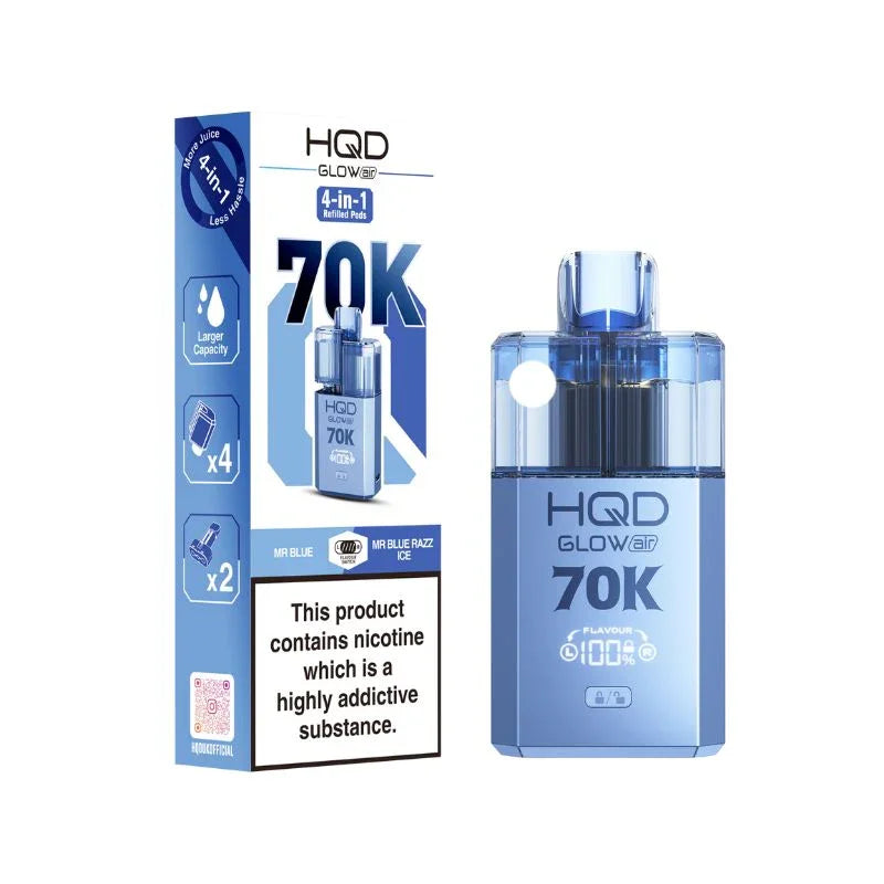 HQD Glow Air 70K Prefilled Disposable Vape Kit