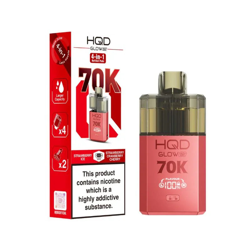 HQD Glow Air 70K Prefilled Disposable Vape Kit