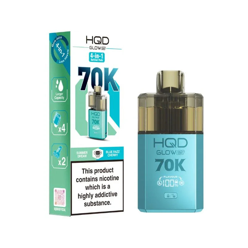 HQD Glow Air 70K Prefilled Disposable Vape Kit